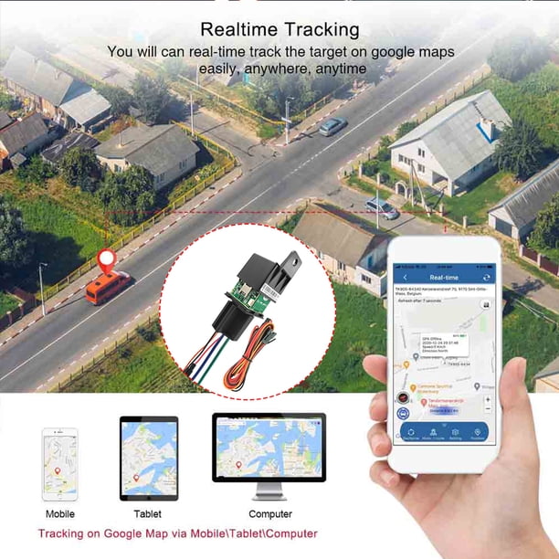 Posiciones GPS Car Relay GPS Tracker ACC Posicionador GPS Alarma de estado Localizador GPS (2G)