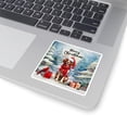 thumbnail image 3 of Merry Christmas Brittany Spaniel Enjoys Woofmas Winter Xmas Holiday Vinyl Sticker Brittany Dog Lover Gifts Idea Waterproof Decal Art Decor - 02022, 3 of 5
