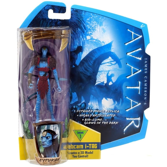Mattel Avatar Eytukan Action Figure, Blue, 4.25"