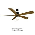 thumbnail image 3 of Aviator 70" Matte Black/Distressed Koa Smart Ceiling Fan with Remote Control, 3 of 10