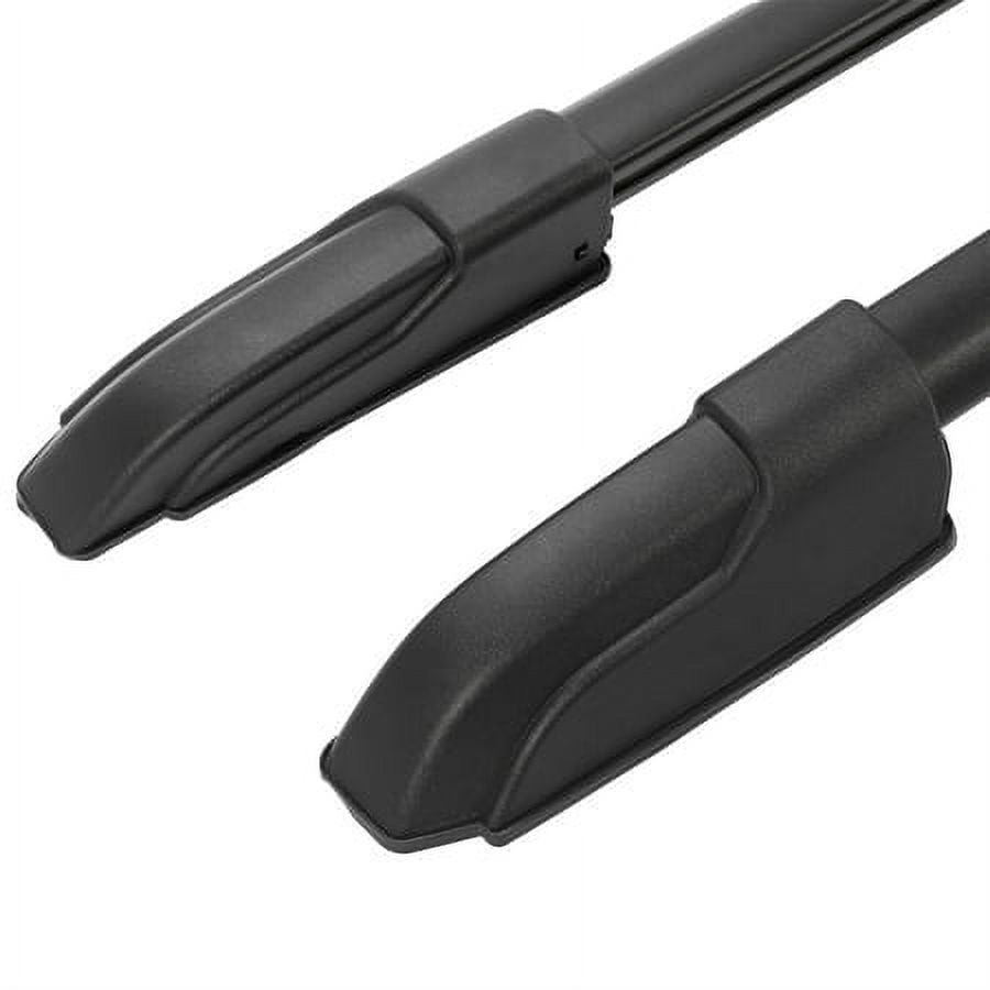 Kojem Roof Rack Side Rails Set for 2009-2015 Honda Pilot Aluminum Plastic Powder Coated Black