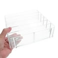 thumbnail image 4 of WRITWAA Transparent Acrylic Cash and Coin Storage Box with Multiple Compartments for Organized Money Management, 4 of 8
