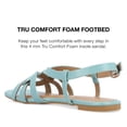 thumbnail image 6 of Journee Collection Womens Alorra Tru Comfort Foam Buckle Flat Sandals, 6 of 6
