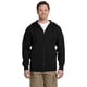 thumbnail image 1 of Sudadera con capucha y cremallera completa orgánica/reciclada para hombre NEGRO 2XL econsciente EC5650, 1 of 1