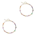 thumbnail image 2 of Minnieouse Collar de perlas naturales, gargantilla de cuentas coloridas, cadena ajustable, joyería Bohemia, accesorio de moda para la playa, tipo Tipo 2 2piezas, 2 of 6