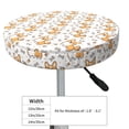 thumbnail image 2 of Goofa Corgi with Hearts Printed Stool Covers Round, Waterproof Round Bar Stool Covers Anti-Slip Round Bar Stool Seat Cover with Elastic Bands Durable -12 inch, 2 of 7