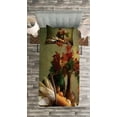 thumbnail image 3 of Ambesonne Harvest Quilted Bedspread Set 2 Pcs, Fall Vegetables Leaves, Twin Size, Multicolor, 3 of 3