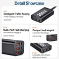thumbnail image 3 of BALoFI Estación de Carga USB C de 200W, Bloque Charger Rápido GaN III de 6 Puertos, Adaptador Charger Laptop para Laptop PD 100W Compatible con MacBook Pro/Air, Dell, Galaxy S25, iPad, Steam Deck, 3 of 7