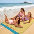 thumbnail image 4 of weibbin Microfiber Beach Blanket Double Sided Large Rectangular Thick Beach Mat Quick Dry Sand Free for Travel Pool Swimming 200x140cm, 4 of 6