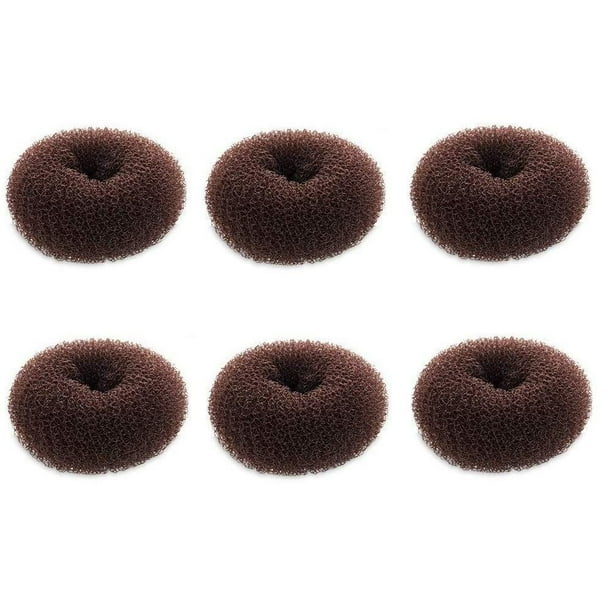 Extra Small Hair Bun Maker for Kids, 6 PCS Chignon Hair Donut Sock Bun Form for Girls, Mini Hair Doughnut Shaper for Short and Thin Hair (Small Size 2 Inch, Dark Brown) - Extra Small Hair Bun Maker for Kids, 6 PCS Chignon Hair Donut Sock Bun Form for Girls, Mini Hair Doughnut Shaper for Short and Thin Hair (Small Size 2 Inch, Dark Brown) -