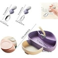 thumbnail image 4 of Silicone Suction Baby Plate With Spoon and Fork Mushroom Baby Plate Set Baby Self Feed Utensils Baby Spoon Baby Fork Suction Plate, 4 of 8