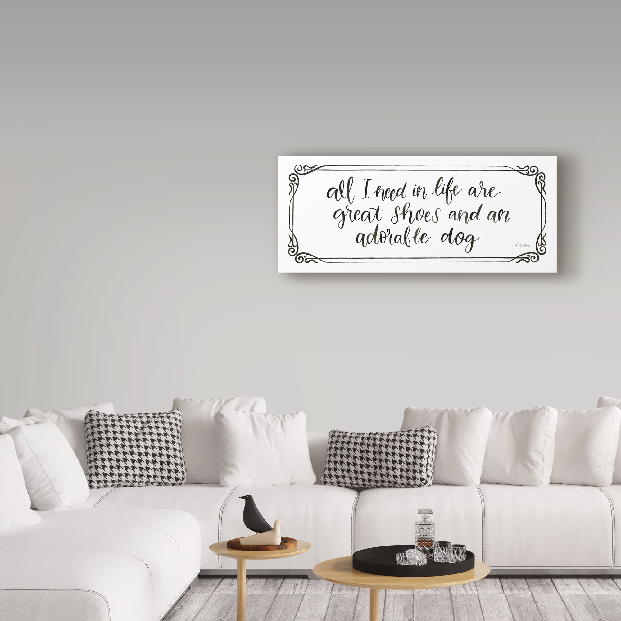 Trademark Fine Art 'Furry Fashion Friends VI' Canvas Art by Emily Adams