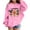 #300-Pink, variant on Cowsor Trendy Hoodies for Teen Girls Casual Graphic Hooded Sweatshirt Long Sleeve Oversized Pullover Tops Winter Clothes