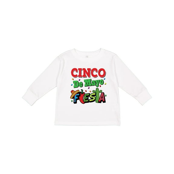 Inktastic Cinco de Mayo Fiesta Party Boys or Girls Long Sleeve Toddler T-Shirt