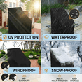 thumbnail image 6 of Seralis Outdoor Chair Covers 38"x31"x31" Black Patio Chair Cover 420D Heavy Duty Waterproof 2 Pack, 6 of 11