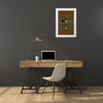thumbnail image 3 of Morris, Arthur 11x14 White Modern Wood Framed Museum Art Print Titled - Ohio, Cleveland Wood duck drake swimming, 3 of 4
