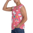 thumbnail image 3 of Lsque Yoga Unicorn Print Men's Cotton Blend Sleeveless Muscle Shirts (S-3XL)- Moisture Wicking, Odor Protection, UPF 30+,Small, 3 of 8
