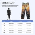 thumbnail image 4 of Lsque Flower Meditating Rabbit Print Men's Pajama Pants, Lounge Pant - Comfortable Home Wear,Elastic Waistband, Stylish Design-Large, 4 of 9