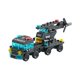 thumbnail image 4 of Bolsa de bloques de construcción para niños, juguete educativo de ingeniería de camión de bomberos militar deformado, 4 of 7