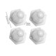thumbnail image 3 of Ruedas Giratorias Adhesivas para Muebles Pequeños (bola Goma) Color Blanco 4 Uds., 3 of 3