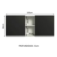 thumbnail image 2 of Alacena Gabinete Superior Cocina Madesa Glamy 150cm BN, 2 of 5