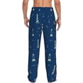 thumbnail image 3 of Balery Lighthouses and Anchors print Men's Pajama Pants,Ultra Lightweight Pjs,Lounge Pant-Medium, 3 of 9