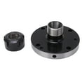 thumbnail image 1 of Pieza de torno de mandril de acero al carbono de 100mm de diámetro para fresadora CNC ER25, fijación segura, 0.005 de alta precisión para estabilidad, 1 of 14