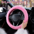 thumbnail image 2 of Juego de 2 fundas de volante de felpa Sincero suave antideslizante para coche, 2 of 5