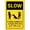 Warning Sign 4, variant on Caution Children At Play Sign, 8"x12" Aluminum Sign, UV Protected Waterproof Weatherproof Fade-Resistant Sign with 4 Pre-Drilled Holes