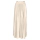 thumbnail image 5 of TaTaai Women Fashion Casual Solid Color Elastic Waist Pleated Ankle Length Skirt Lightweight Breathable Soft Fabric Machine Washable No Fading Versatile Daily Office Street Wear Maxi Skirt Gift, 5 of 7