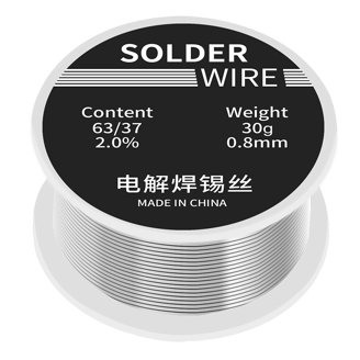 500g 0.8mm Solder Wire, 63/37 Tin-Lead Alloy - Low Melting Point, Bright No-Clean, For Electronics Soldering