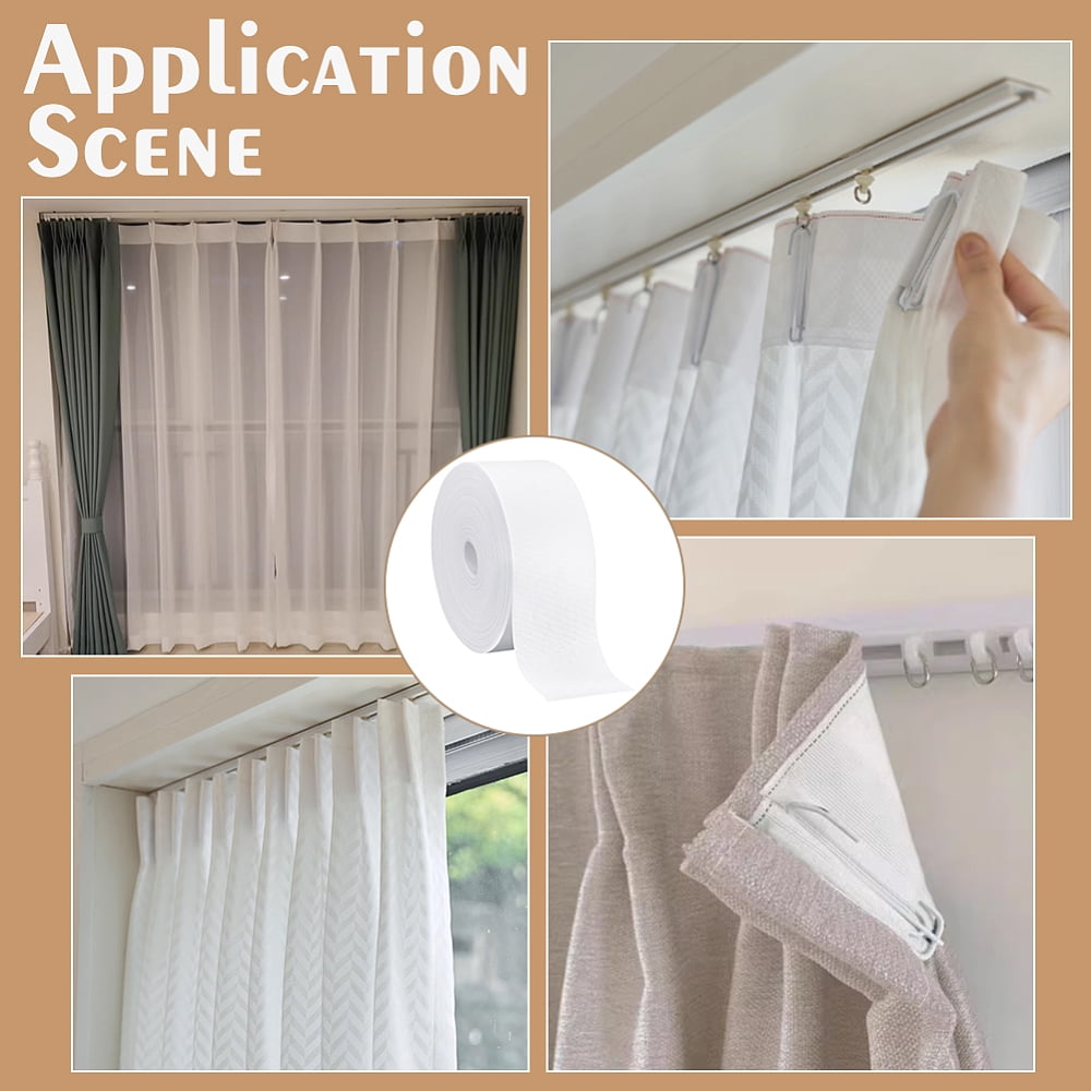 Non Woven Fabric for Curtain White 101mm 50m/roll