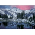 thumbnail image 2 of Unknown 32x23 White Modern Wood Framed Museum Art Print Titled - Mountain Reflection, 2 of 4
