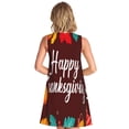 thumbnail image 2 of Bixox Robe Sans Manches à Imprimé Joyeux Action de Grâce pour Femmes avec Poches, Robe Débardeur Décontractée Longueur Genou pour l'Été-grand, 2 of 7