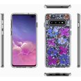 thumbnail image 3 of for Galaxy S10 Plus Real Flower Case Bling Glitter Sparkle Gold Foil Design Cover for Samsung Galaxy S10 Plus Clear Case Real Flower Shockproof Slim Case for Galaxy S10 Plus Purple, 3 of 11