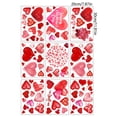 thumbnail image 3 of 9 Sheets Valentines Day Window Clings Valentines Day Decoration Watercolor Heart Shaped Double Sided Window Decals for Home Wedding Anniversary Party Office Decoration, 3 of 6