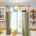 thumbnail image 4 of Full Of Cats Curtain Valances Farmhouse Design Window Treatment Decor Blackout Rod Pocket for Windows Living Room Kitchen 54" x 18", 4 of 5