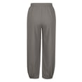 thumbnail image 6 of ZHOGXU Versatile Summer Solid Color Elastic Waist Straight Leg Beach Kids Girls Pants Back To School Wear, 6 of 7