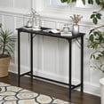 thumbnail image 2 of Tcbosik 43 inch Bar Table, Counter Height Pub Table with Metal Frame for Kitchen, Dining Room, Black, 2 of 5