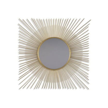 Signature Design by Ashley Contemporary Elspeth Accent Mirror  Gold Finish