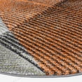 thumbnail image 3 of Safavieh Hollywood Celandine Abstract Area Rug, Gray/Orange, 8' x 8' Round, 3 of 11