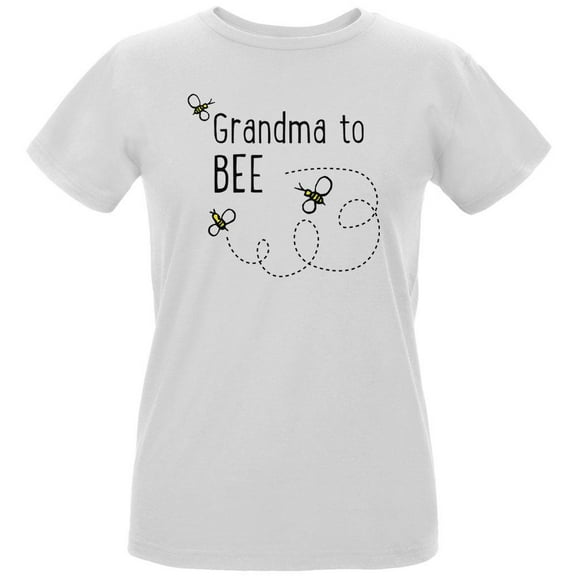 Bees Bumblebee Grandma to Bee Be Womens Organic T Shirt White MD