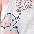 thumbnail image 6 of LAPAKIDS Newborn Baby Girl Clothes 3-6 Months Elephant Print Romper Jumpsuit Bodysuit Headband Cute Outfits, 6 of 7