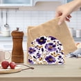 thumbnail image 6 of Standing Dining Table Napkin Holder, Napkin Holder for Table Kitchen Acrylic Paper Tissue Organization, Purple and Gold Floral, 6 of 8