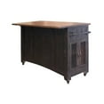 thumbnail image 3 of Pemberly Row Contemporary Kitchen Island in Distressed Black, 3 of 3