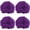 Deep Purple, variant on Chunky Chenille Yarn for Crocheting Blanket Bulky Thick Fluffy Yarn Giant Fuzzy Yarn Arm Knitting Yarn (Red White Blue, 4 Pack/1kg)