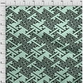thumbnail image 4 of oneOone Cotton Cambric Light Blue Fabric Geometric Sewing Material Print Fabric By The Yard 42 Inch Wide, 4 of 4