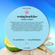 Bodycology Resting Beach Face Shea Butter Body Cream, 8 oz