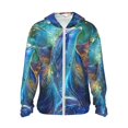 thumbnail image 1 of Vsdgher Sweat à Capuche Imprimé Dauphin Ailé Coloré pour Hommes Femmes, Manches Longues Protection Solaire Pêche pour Course Natation-TTG, 1 of 7