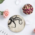 thumbnail image 4 of FMSHPON Ocean Theme Giant Octopus Mythical Nautical Sea Monster Life Set of 4 Round Coaster for Drinks, Absorbent Ceramic Stone Coasters Cup Mat with Cork Base for Coffee Table Bar Decor, 4 of 6